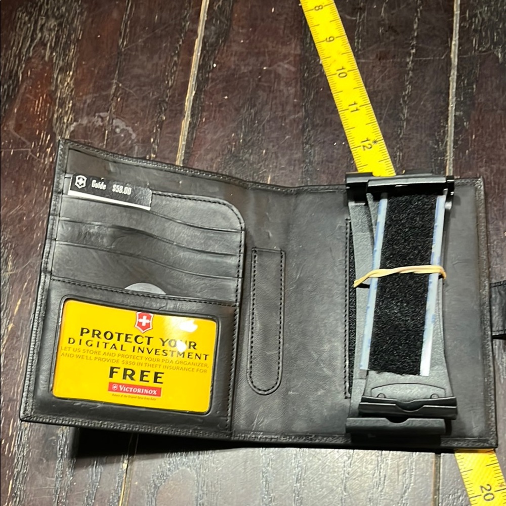 Victorinox Black Leather Card Holder Wallet